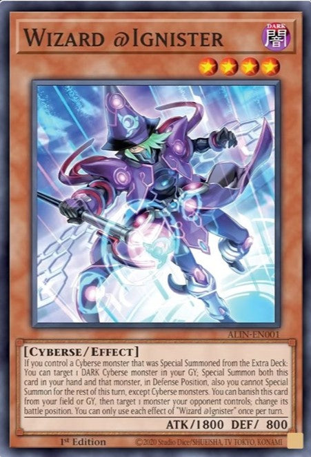 Wizard @Ignister - ALIN-EN001 - 1st Edition - Super Rare