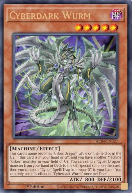 Cyberdark Wurm - ALIN-EN027 - 1st Edition - Ultra Rare