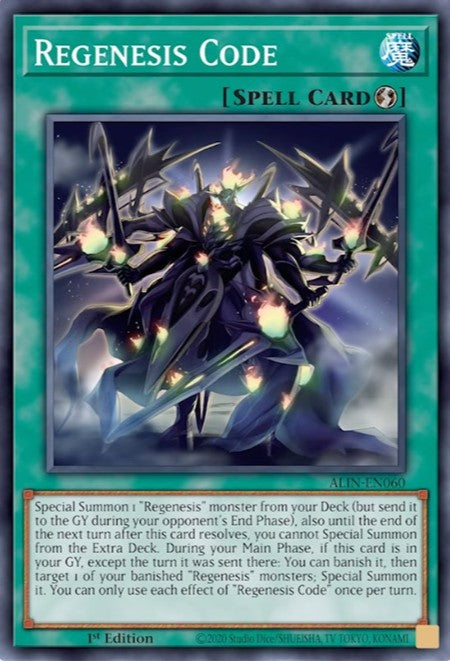 Regenesis Code - ALIN-EN060 - 1st Edition - Super Rare