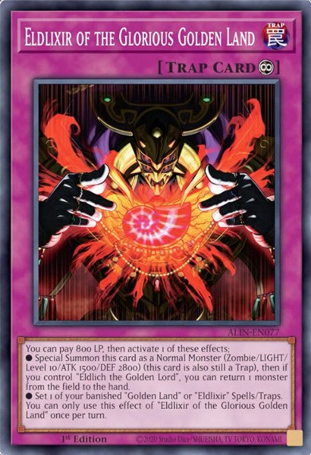 Eldlixir of the Glorious Golden Land - ALIN-EN077 - 1st Edition - Super Rare