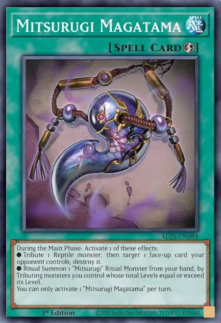 Mitsurugi Magatama - ALIN-EN094 - 1st Edition - Super Rare
