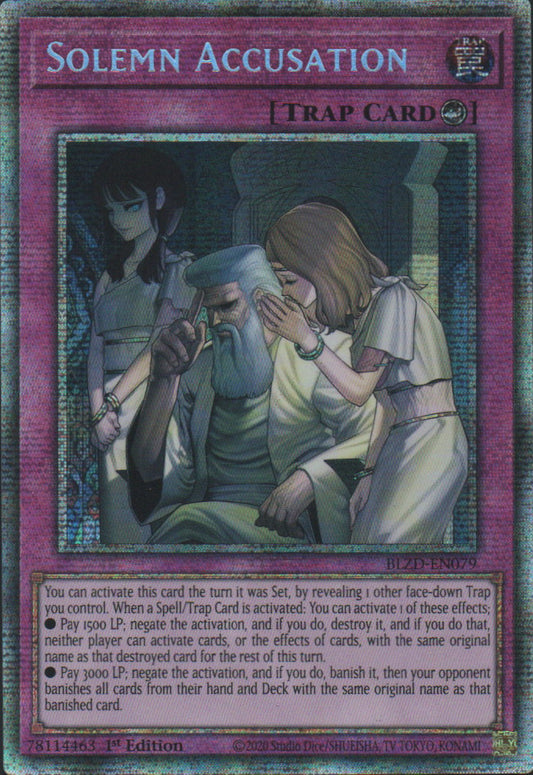 Solemn Accusation - BLZD-EN079 - 1st Edition - Starlight Rare