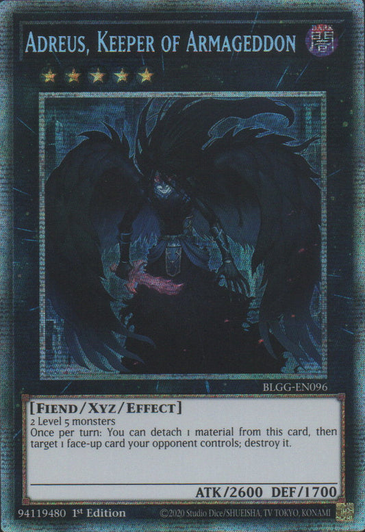 Adreus, Keeper of Armageddon - BLGG-EN096 - 1st Edition - Starlight Rare