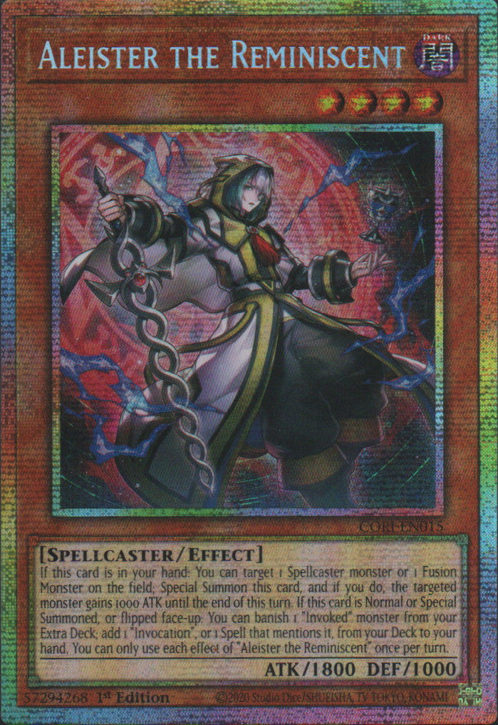 Aleister the Reminiscent - CORI-EN015 - 1st Edition - Starlight Rare
