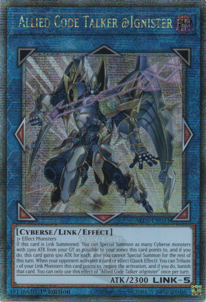 Allied Code Talker @Ignister - ALIN-EN051 - 1st Edition - Quarter Century Secret Rare