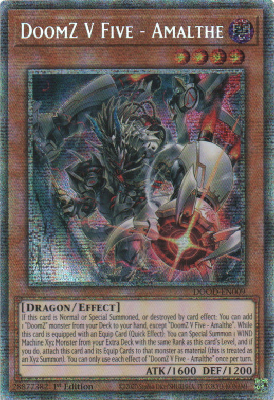 DoomZ V Five – Amalthe - DOOD-EN009 - 1st Edition - Starlight Rare