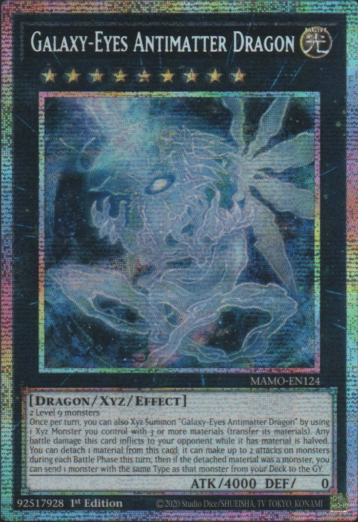 Galaxy-Eyes Antimatter Dragon - MAMO-EN124 - 1st Edition - Starlight Rare