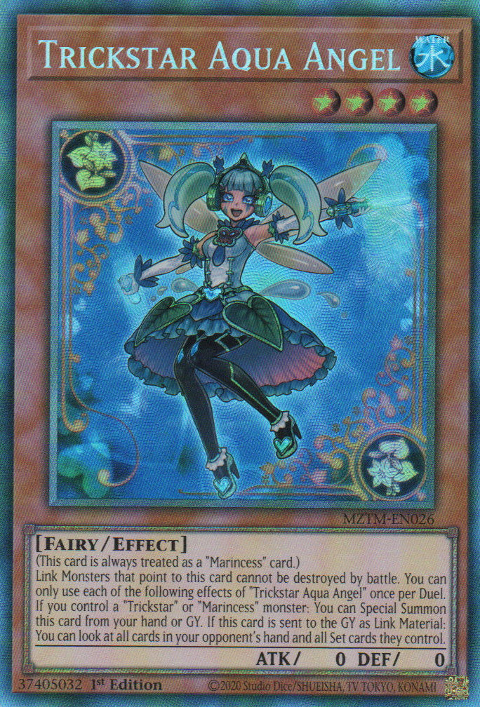 Trickstar Aqua Angel - MZTM-EN026 - 1st Edition - Collector's Rare