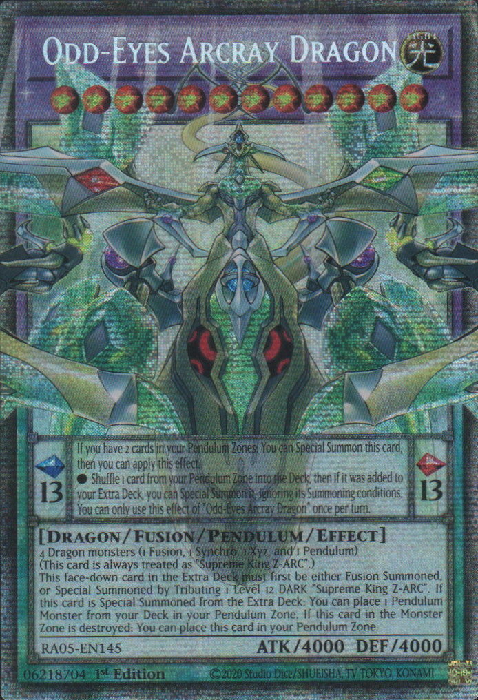 Odd-Eyes Arcray Dragon (Extended Art) - RA05-EN145 - 1st Edition - Starlight Rare
