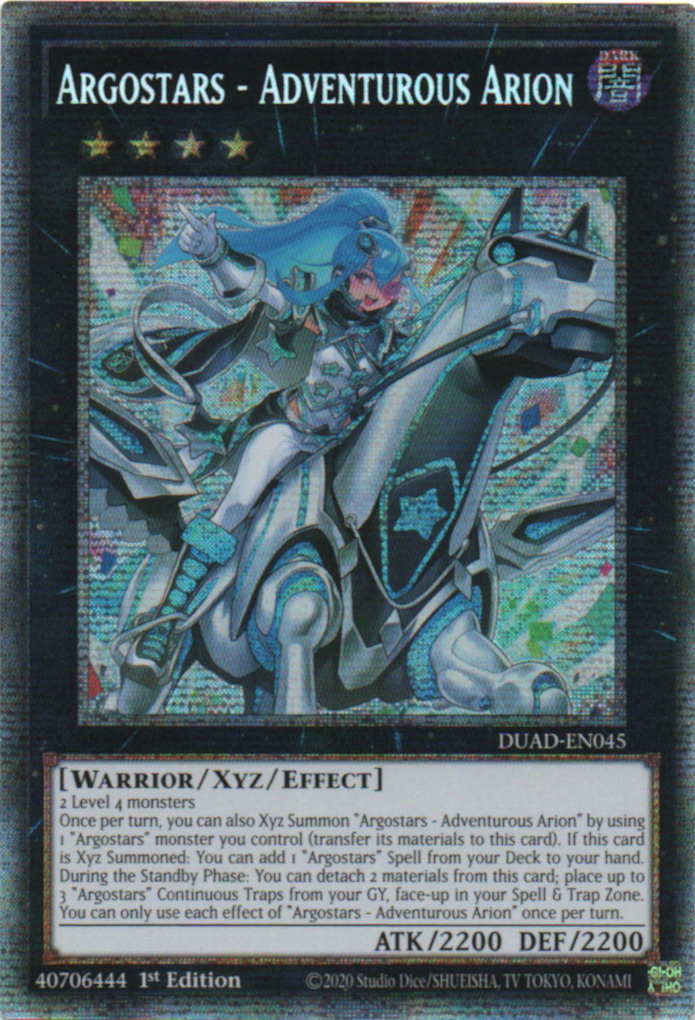 Argostars - Adventurous Arion - DUAD-EN045 - 1st Edition - Starlight Rare