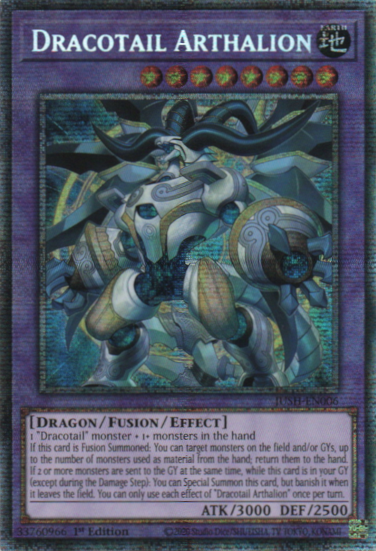 Dracotail Arthalion - JUSH-EN006 - 1st Edition - Starlight Rare