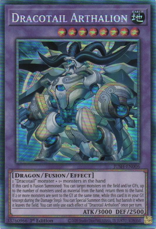 Dracotail Arthalion - JUSH-EN006 - 1st Edition - Collector's Rare