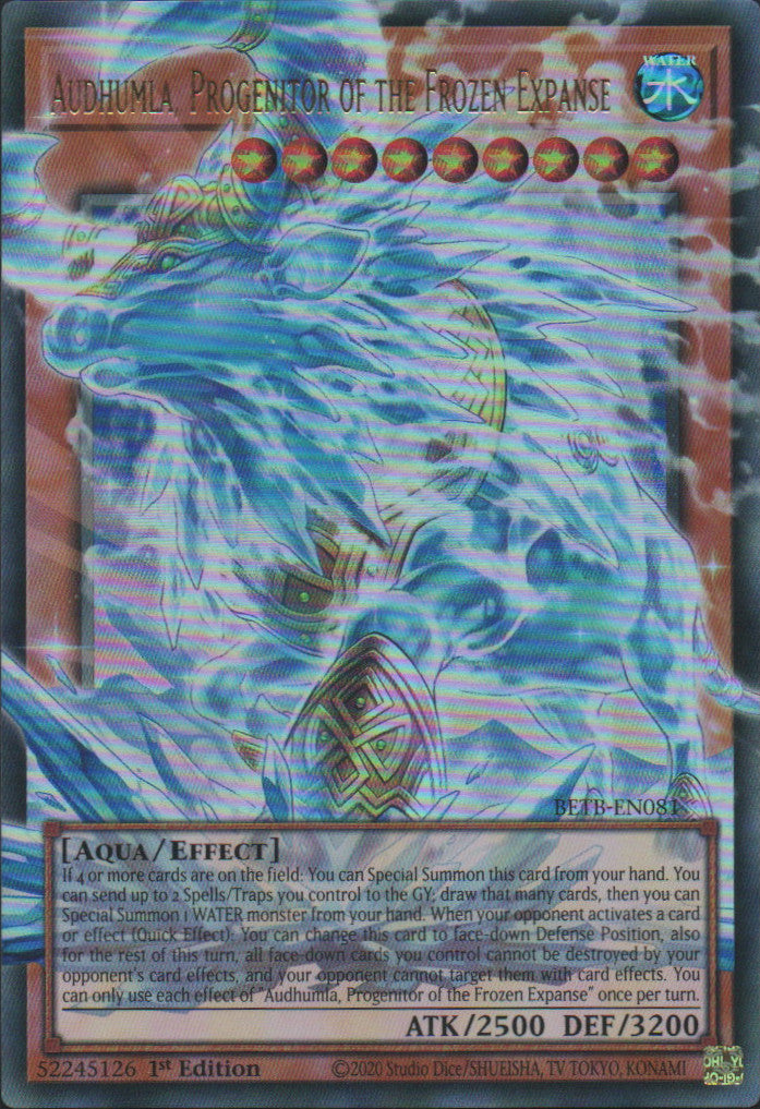 Audhumla, Progenitor of the Frozen Expanse (extended art) - BETB-EN081 - 1st Edition - Ultra Rare