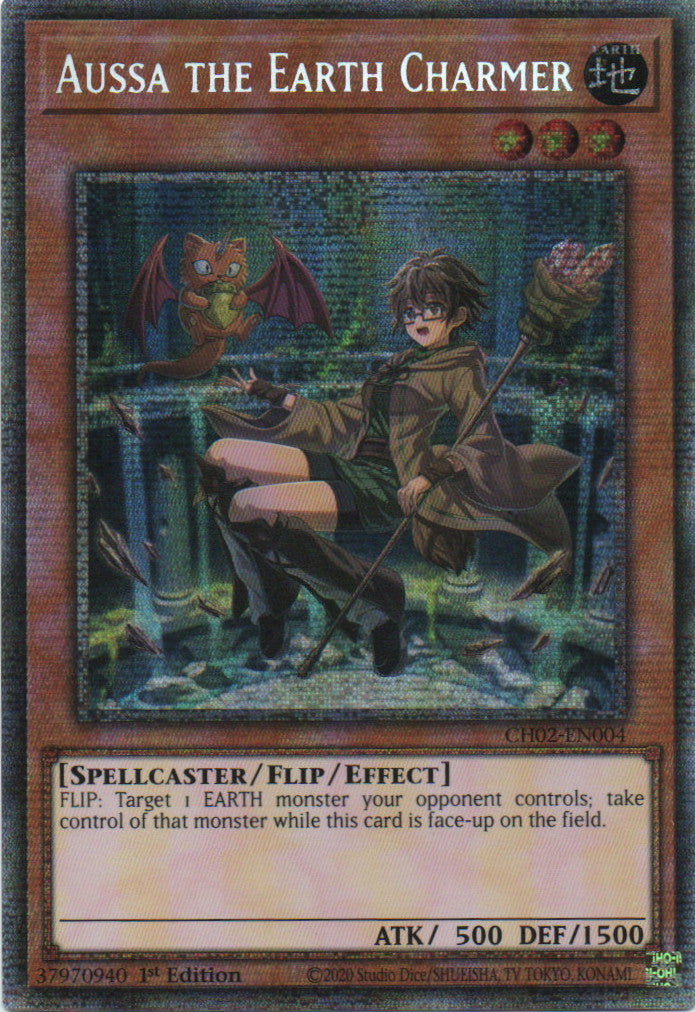 Aussa the Earth Charmer - CH02-EN004 - 1st Edition - Starlight Rare