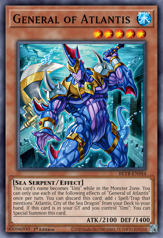 Warchief of Atlantis - BETB-EN014 - 1st Edition - Ultra Rare