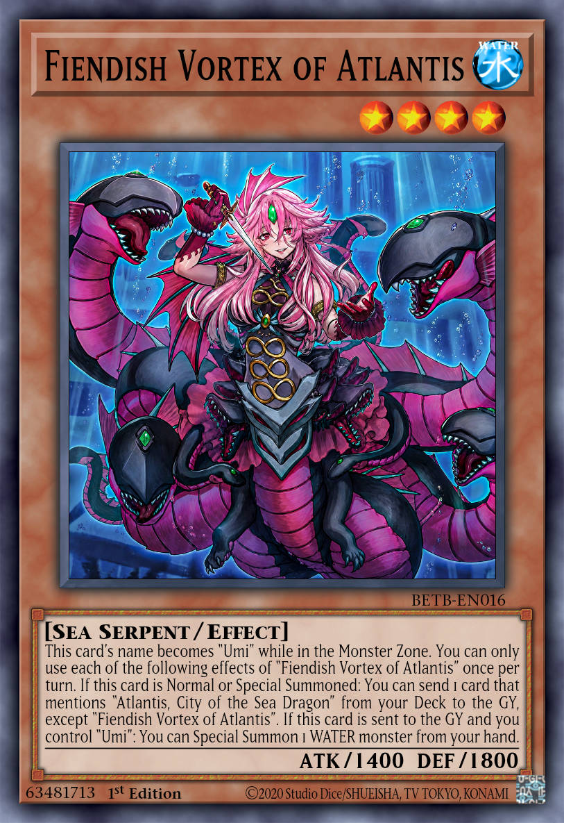 Siren Vortex of Atlantis - BETB-EN016 - 1st Edition - Super Rare