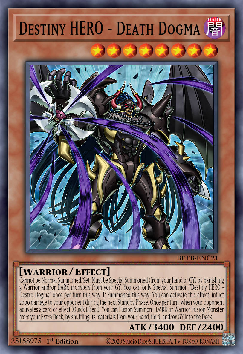 Destiny HERO - Destro-Dogma - BETB-EN021 - 1st Edition - Super Rare