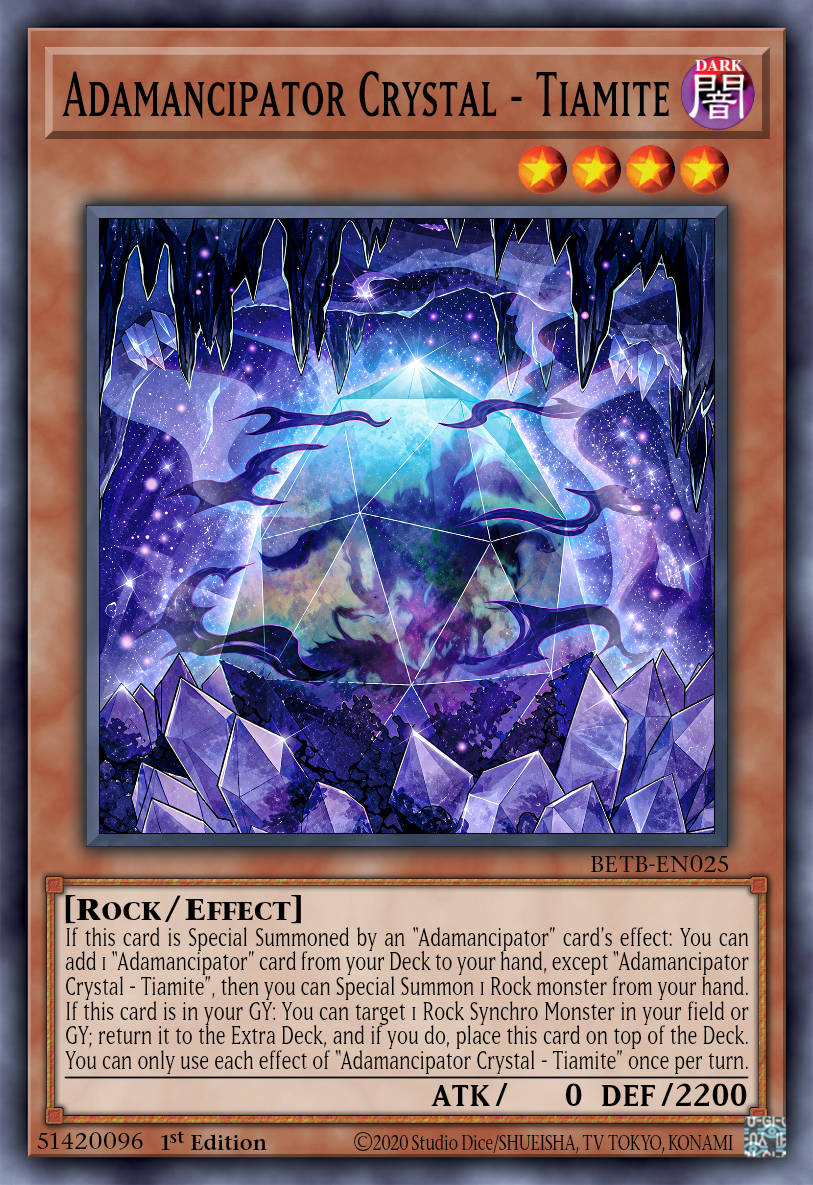 Adamancipator Crystal - Tiamite - BETB-EN025 - 1st Edition - Common