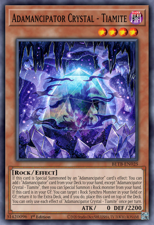 Adamancipator Crystal - Tiamite - BETB-EN025 - 1st Edition - Common