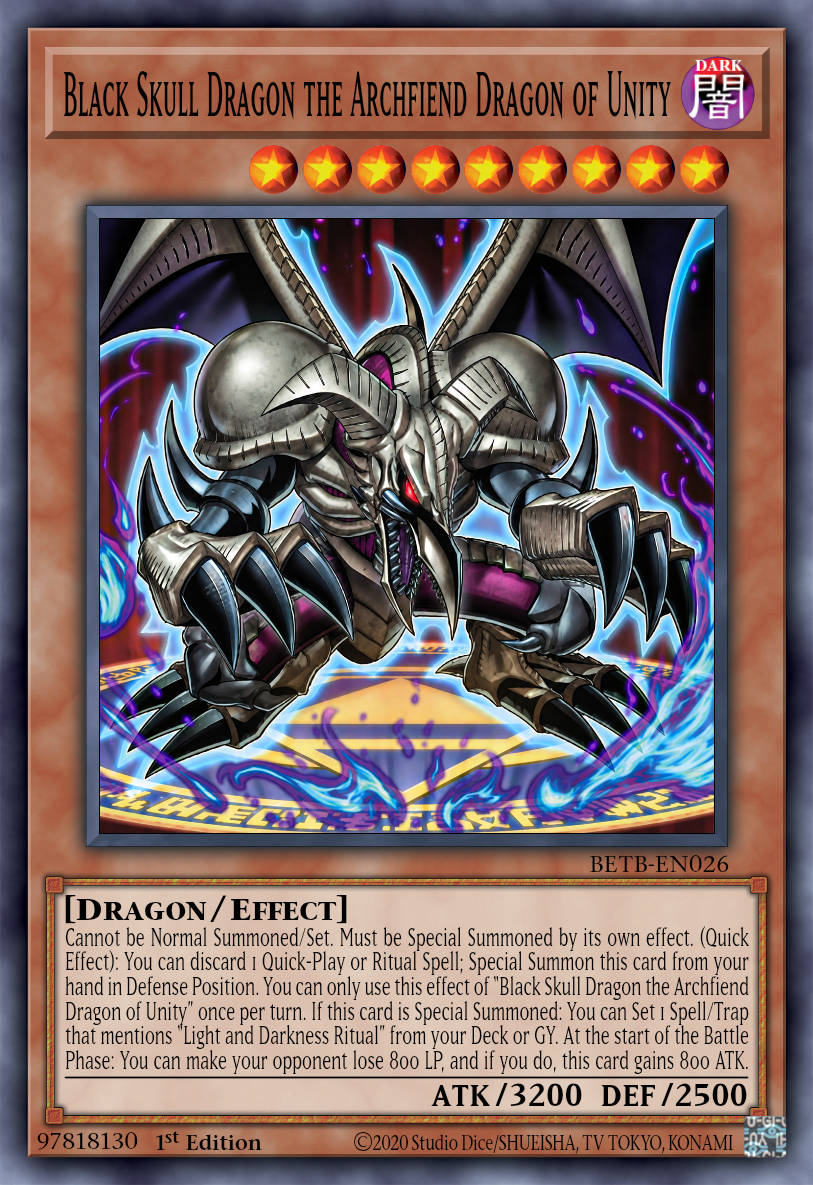 Black Skull Dragon, the Archfiend of Unity - BETB-EN026 - 1st Edition - Super Rare