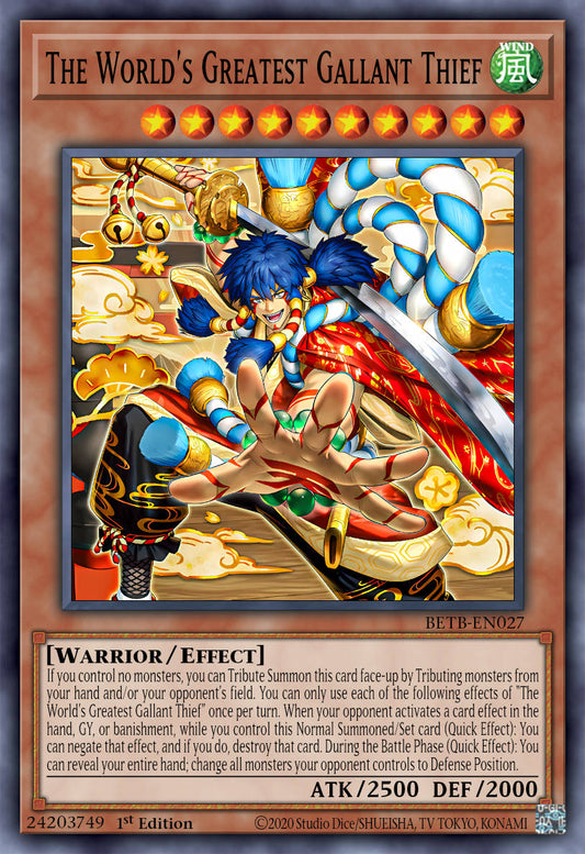 The Great Gallant Bandit - BETB-EN027 - 1st Edition - Secret Rare