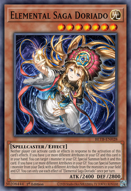 Elemental Saga Doriado - BETB-EN028 - 1st Edition - Secret Rare