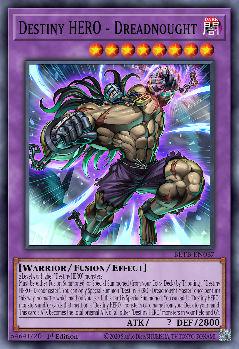 Destiny HERO - Dreadnought Master - BETB-EN037 - 1st Edition - Super Rare