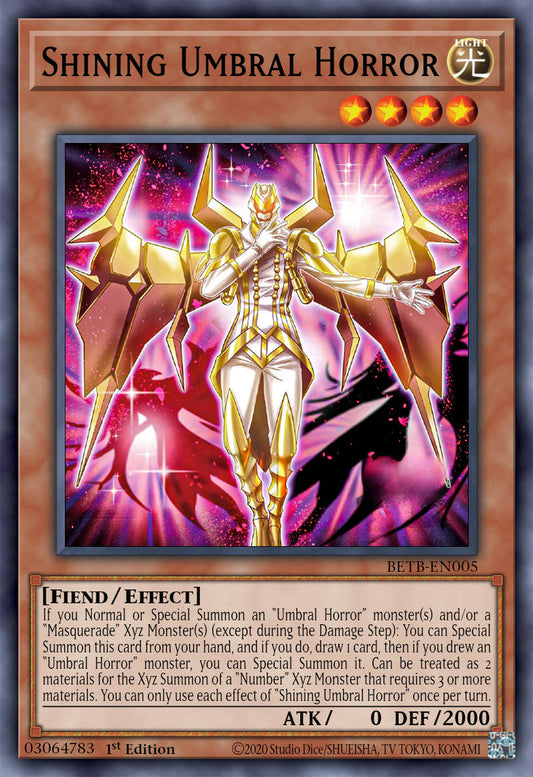 Shining Umbral Horror - BETB-EN005 - 1st Edition - Super Rare