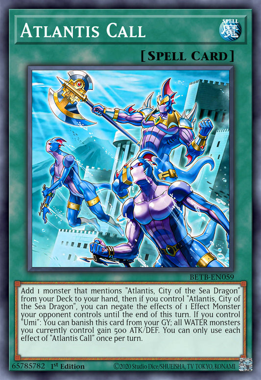 Call of Atlantis - BETB-EN059 - 1st Edition - Ultra Rare
