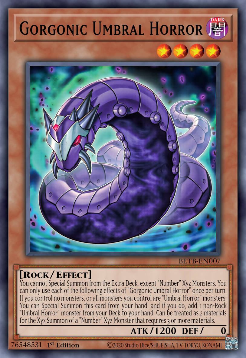 Gorgonic Umbral Horror - BETB-EN007 - 1st Edition - Secret Rare