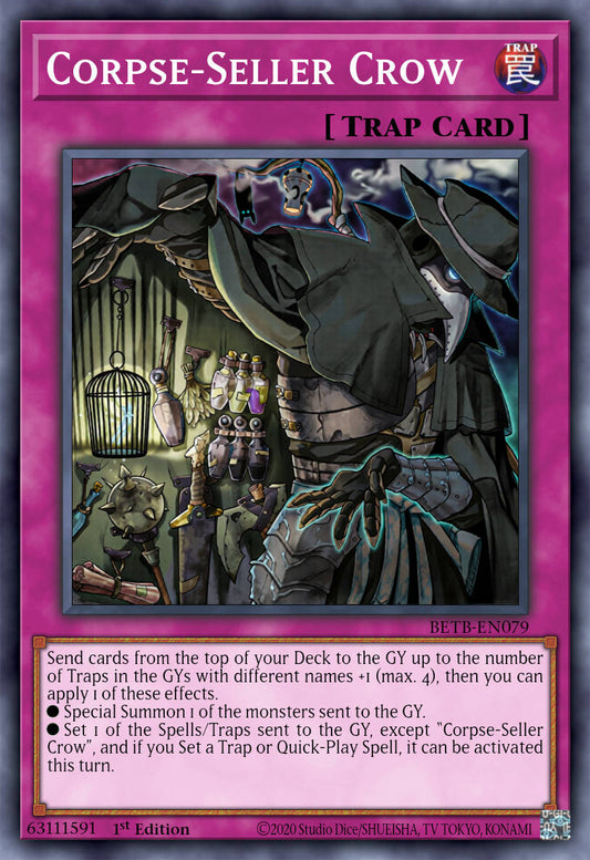 Crow, the Carrion Cutpurse - BETB-EN079 - 1st Edition - Super Rare