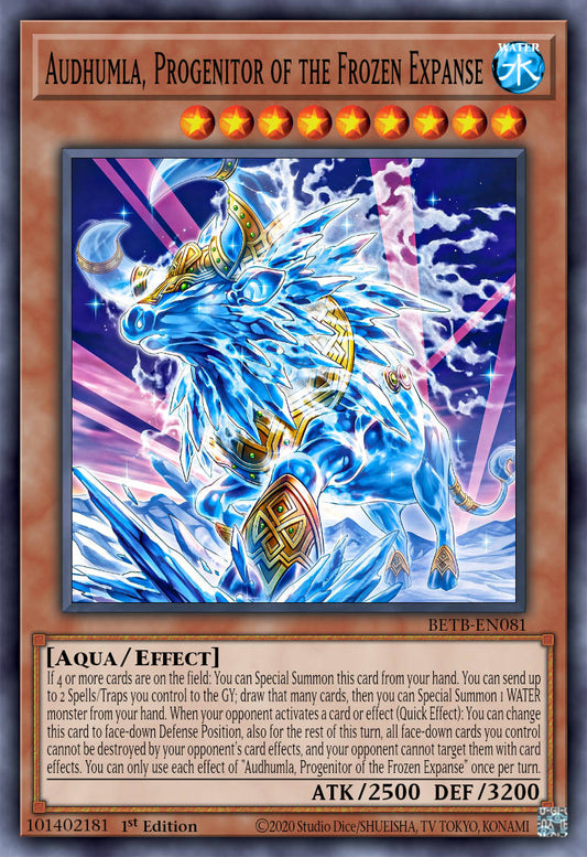 Audhumla, Progenitor of the Frozen Expanse - BETB-EN081 - 1st Edition - Ultra Rare