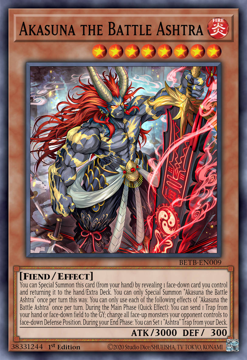 Akasuna the Battle Ashtra - BETB-EN009 - 1st Edition - Secret Rare