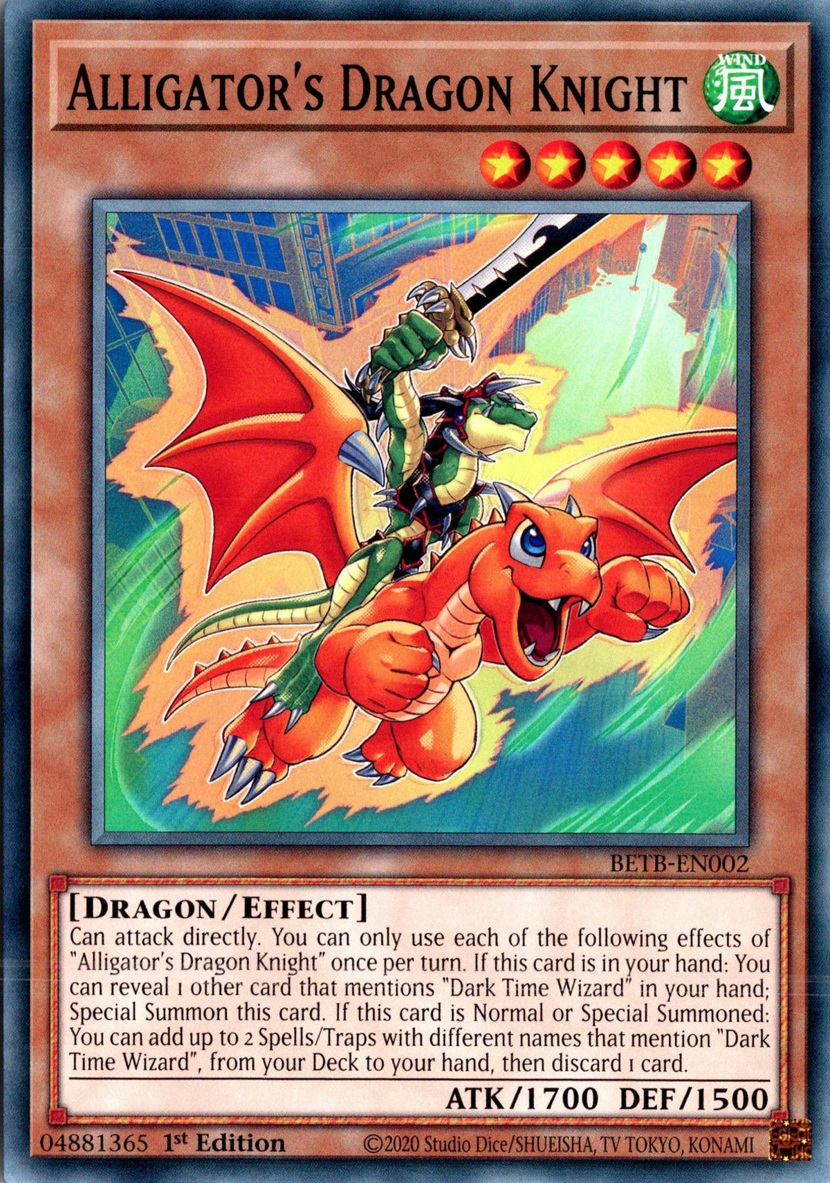 Alligator's Dragon Knight - BETB-EN002 - 1st Edition - Common