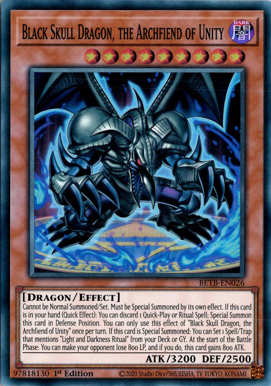 Black Skull Dragon, the Archfiend of Unity - BETB-EN026 - 1st Edition - Super Rare