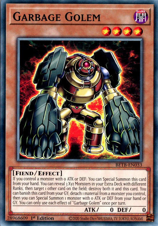 Garbage Golem - BETB-EN033 - 1st Edition - Common