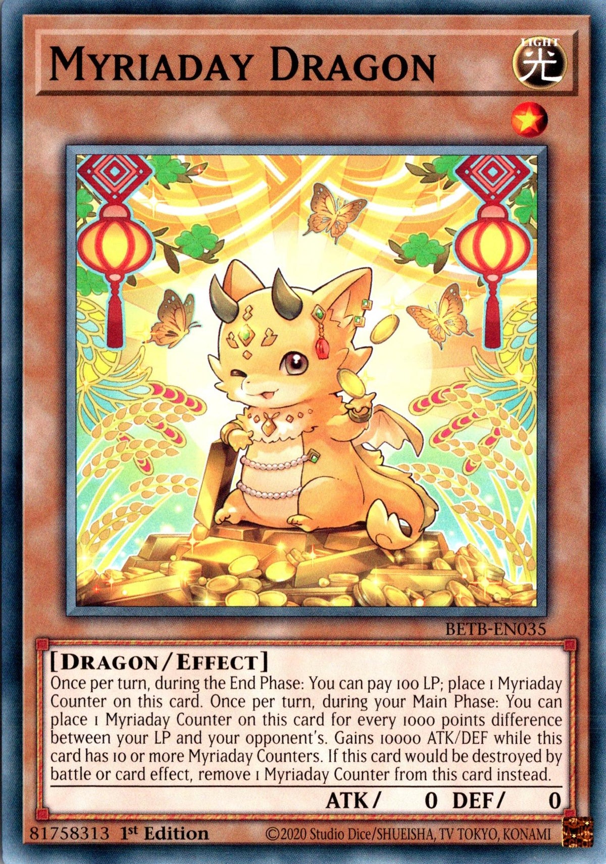 Myriaday Dragon - BETB-EN035 - 1st Edition - Common