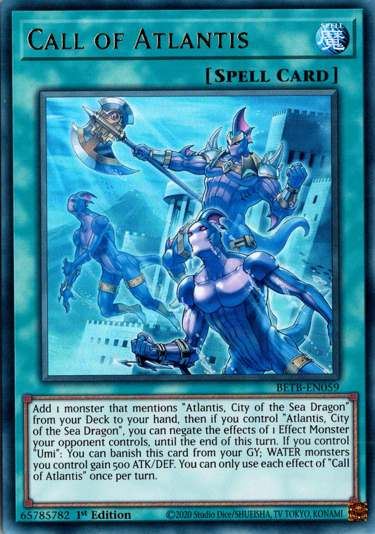Call of Atlantis - BETB-EN059 - 1st Edition - Ultra Rare