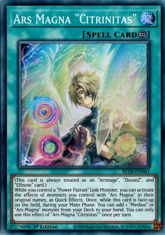 Ars Magna Citrinitas - BETB-EN061 - 1st Edition - Super Rare