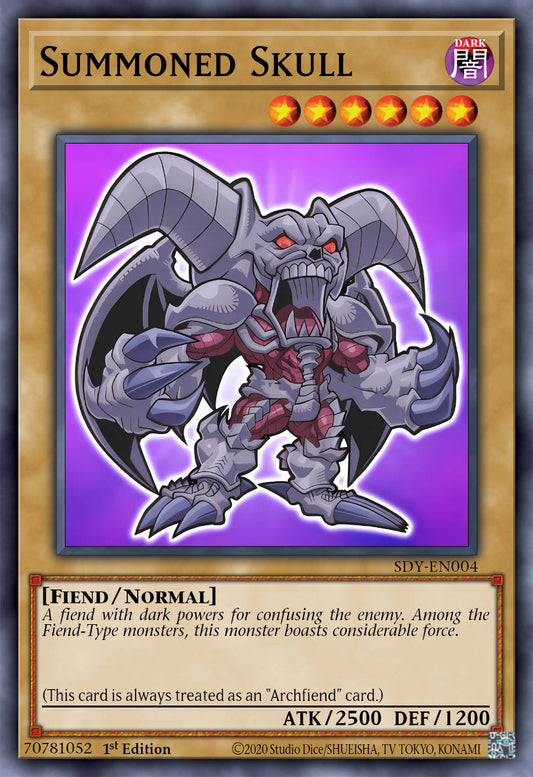 Summoned Skull (Chibi artwork) - BLGG-EN001 - 1st Edition - Secret Rare