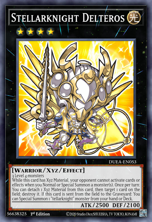 Stellarknight Delteros (Chibi artwork) - BLGG-EN010 - 1st Edition - Secret Rare