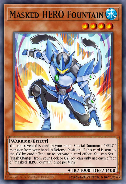 Masked HERO Fountain - BLGG-EN029 - 1st Edition - Secret Rare