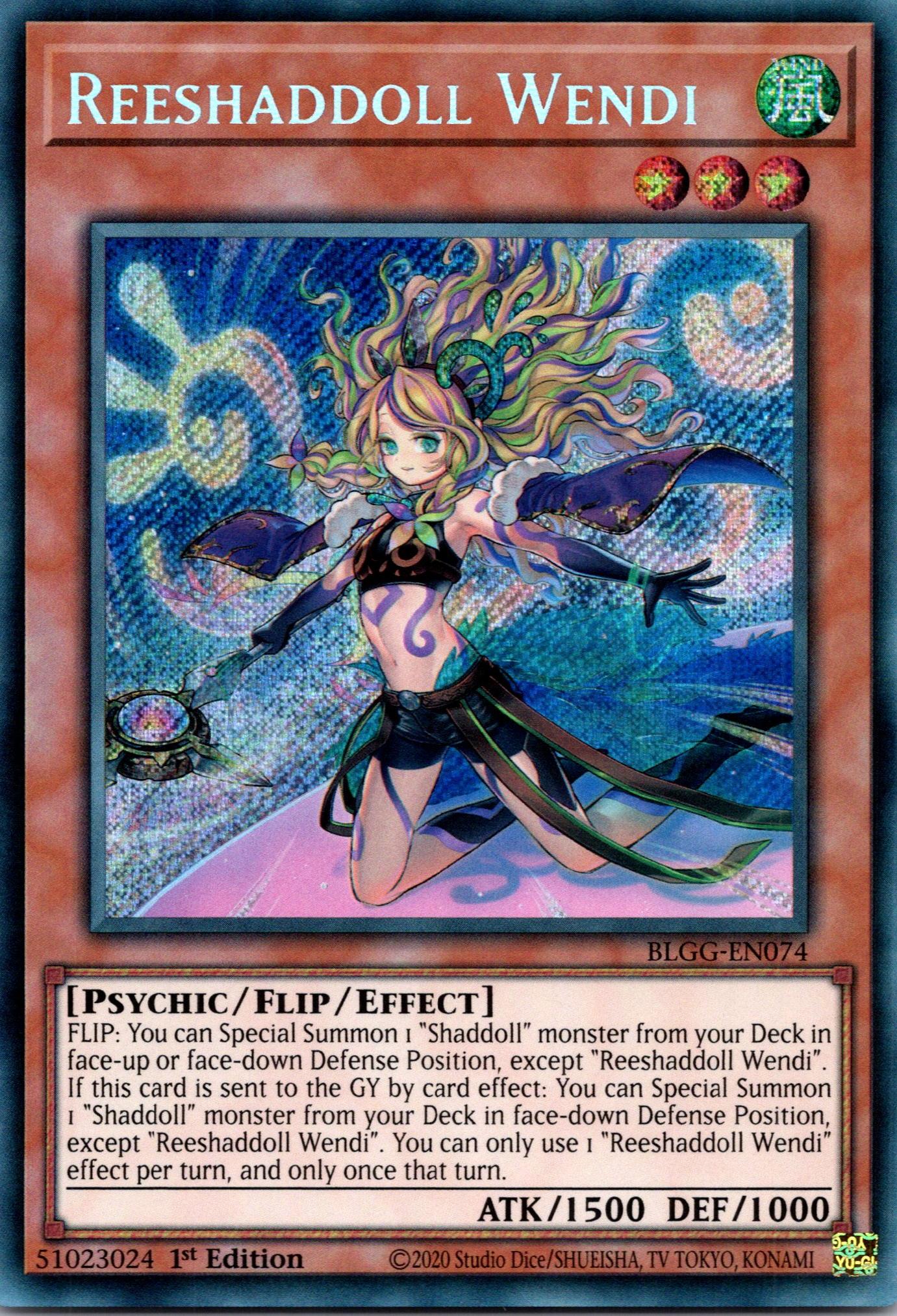 Reeshaddoll Wendi - BLGG-EN074 - 1st Edition - Secret Rare