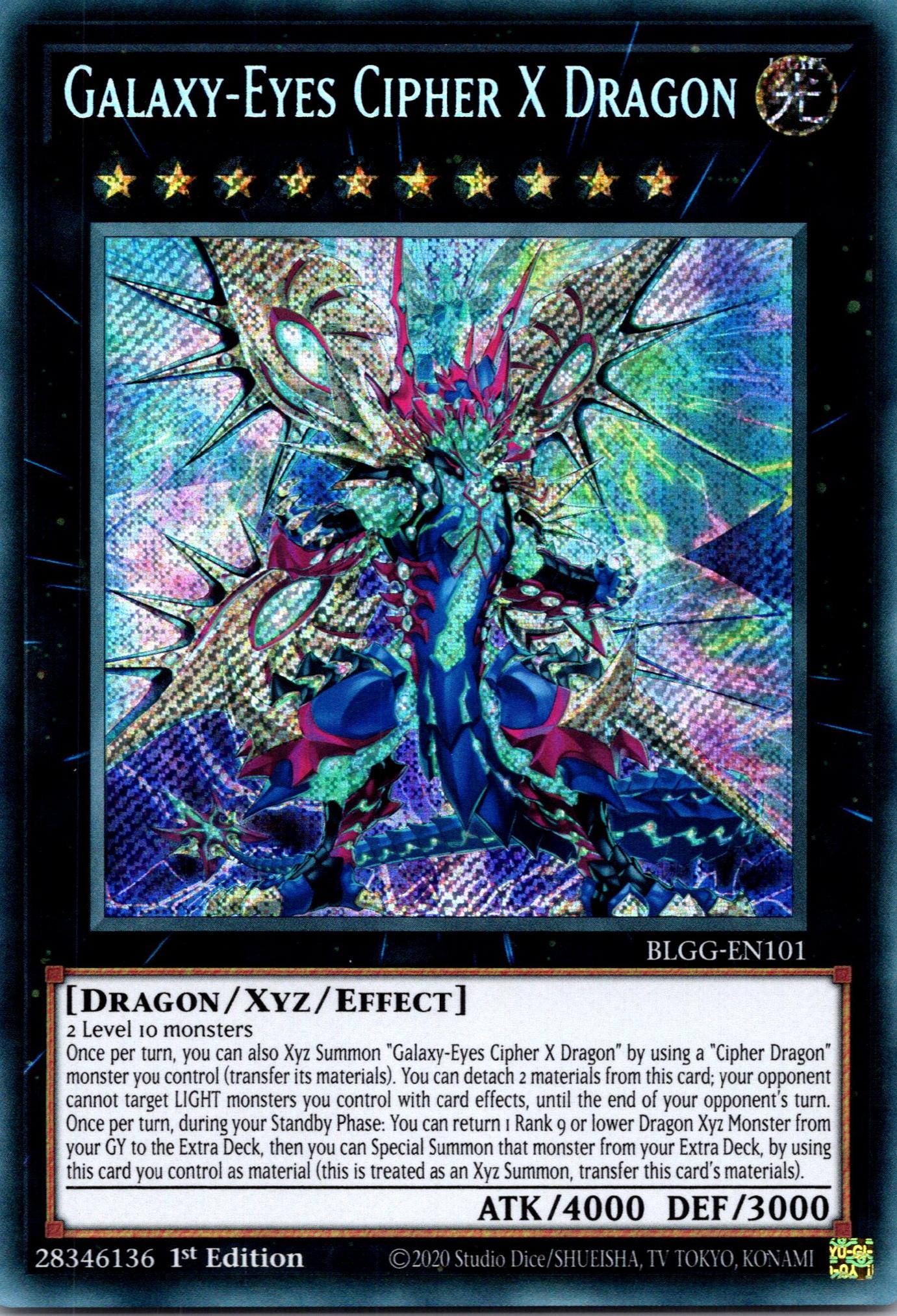 Galaxy-Eyes Cipher X Dragon - BLGG-EN101 - 1st Edition - Secret Rare