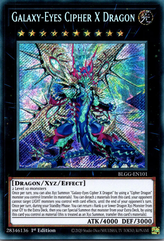 Galaxy-Eyes Cipher X Dragon - BLGG-EN101 - 1st Edition - Secret Rare