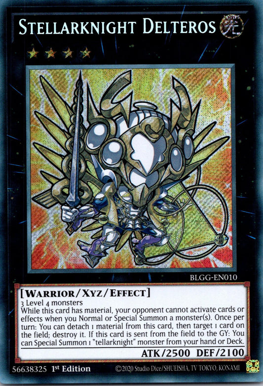 Stellarknight Delteros (Chibi artwork) - BLGG-EN010 - 1st Edition - Secret Rare