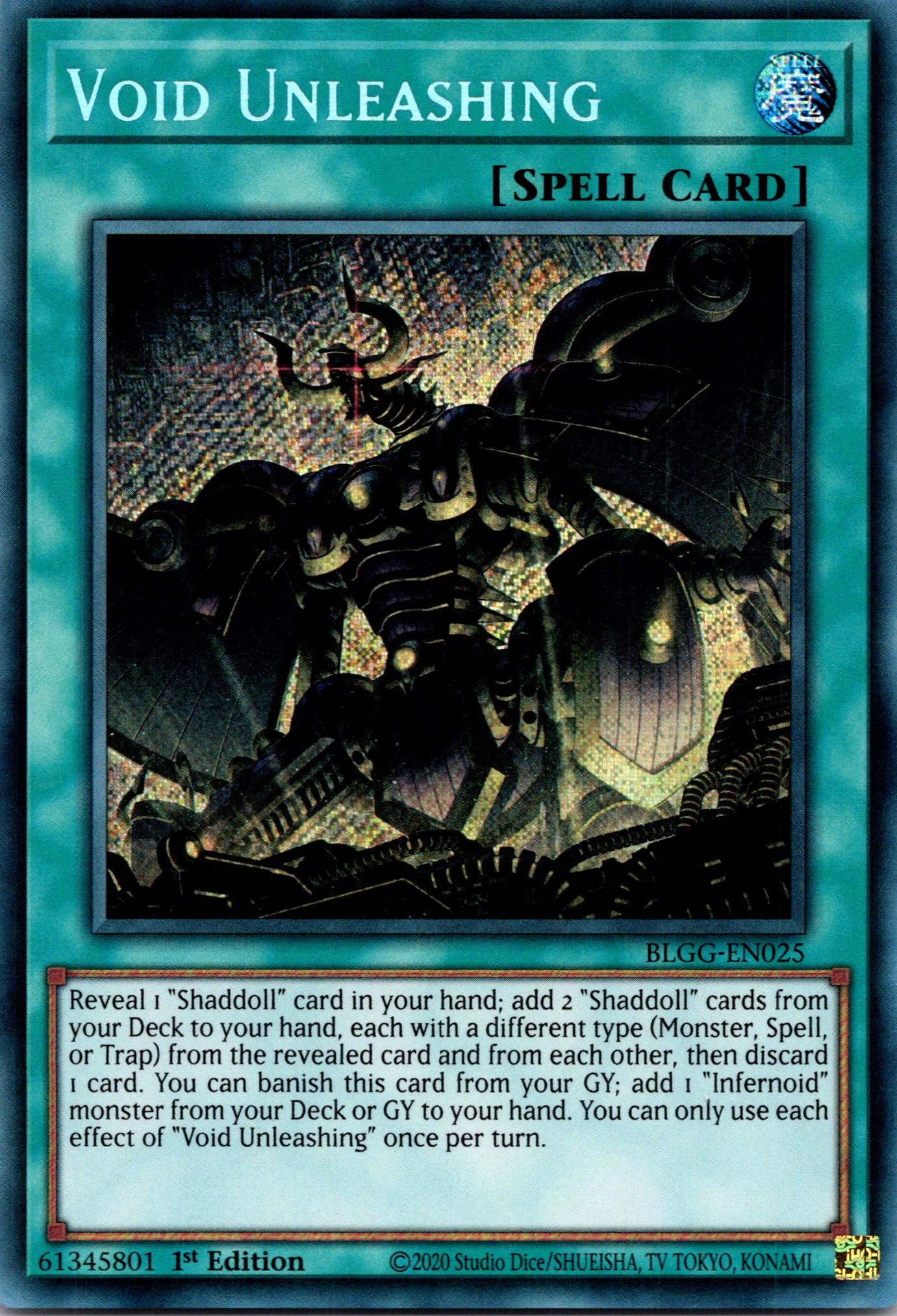 Void Unleashing - BLGG-EN025 - 1st Edition - Secret Rare
