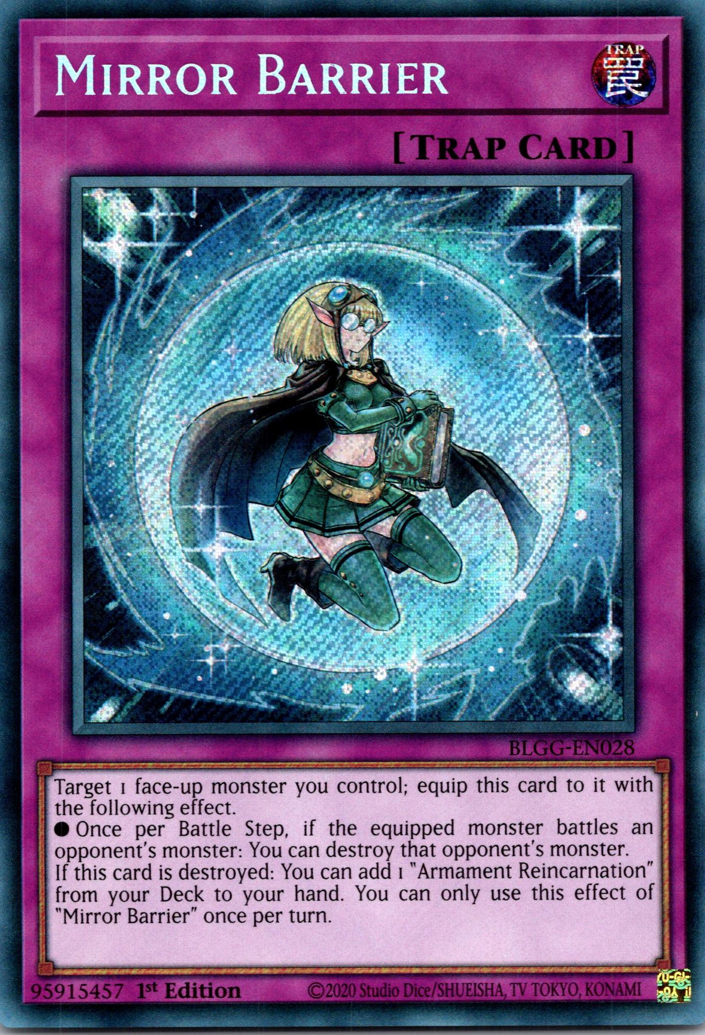 Mirror Barrier - BLGG-EN028 - 1st Edition - Secret Rare