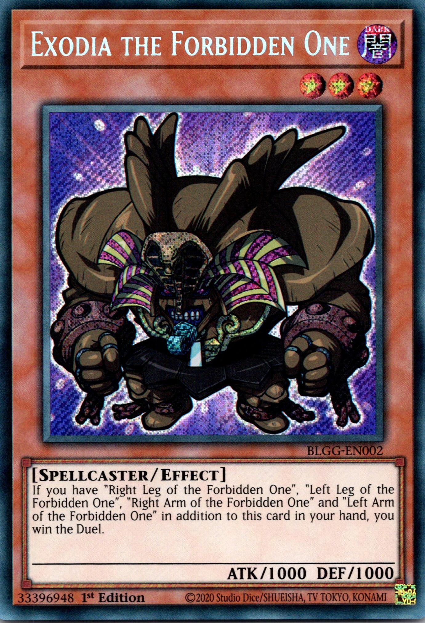 Exodia the Forbidden One (Chibi artwork) - BLGG-EN002 - 1st Edition - Secret Rare