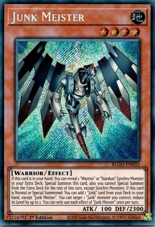 Junk Meister - BLGG-EN033 - 1st Edition - Secret Rare